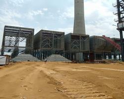 Construction at OBRA C 2x660MW Extension TPS